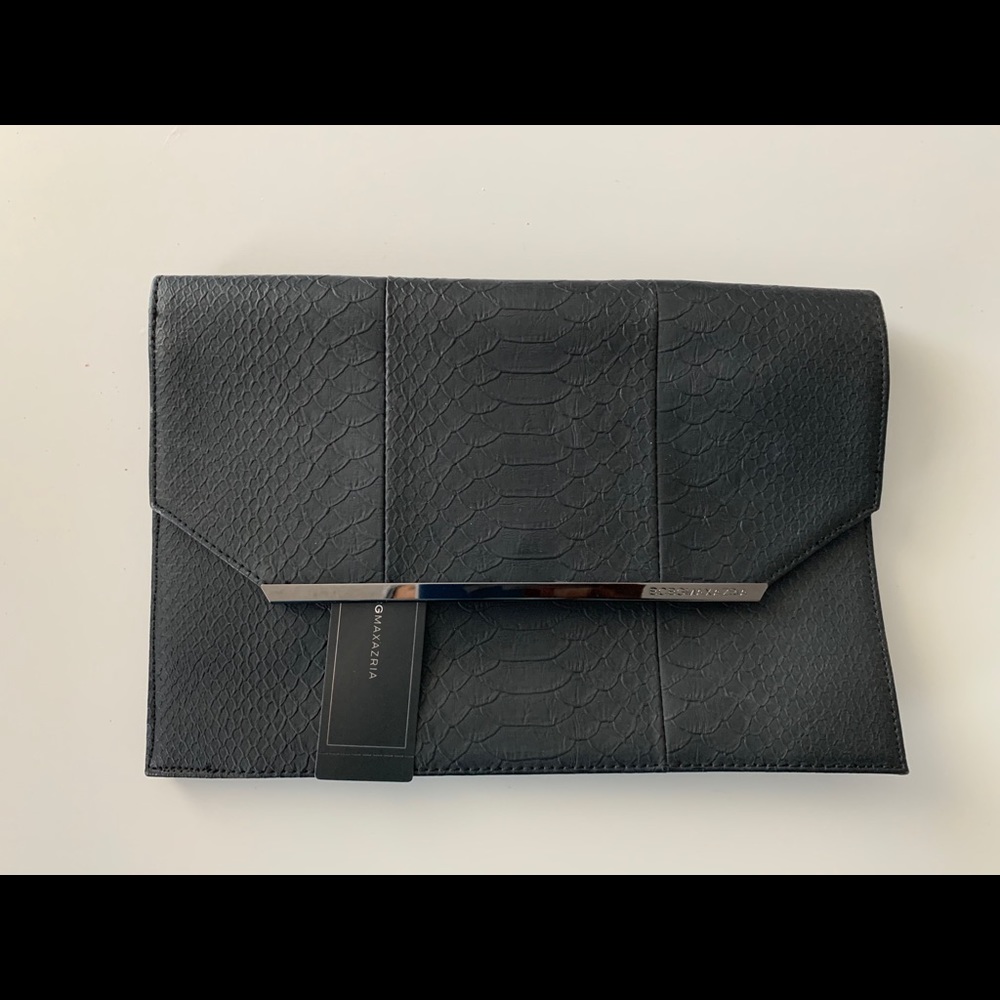 NWT BCBG Max Azria black enveloppe bag